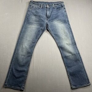 Levis 513  Mens 33X30 Denim Straight Leg Blue Casual Jeans